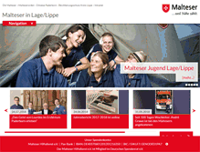 Tablet Screenshot of malteser-lage.de